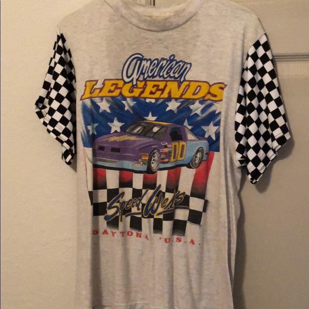 LF vintage race car t shirt